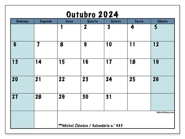 Calendário outubro 2024 483DS